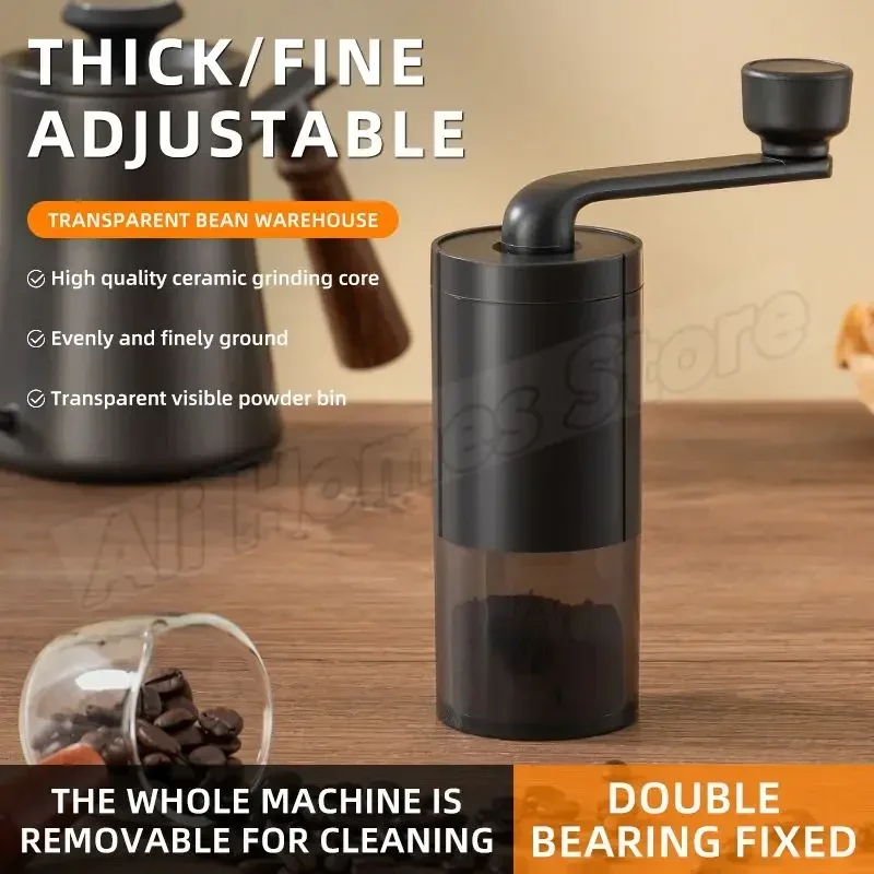 Burr Hand Grinder - Ayarlanabilir Kahve Değirmeni Manuel Kahve Öğütücü