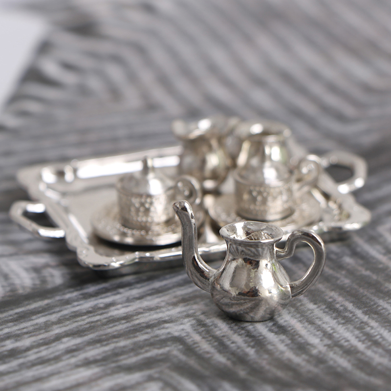 Coffee Tea And Sugar Set - -*10 adet 1/12 Ölçekli Bebek Evi