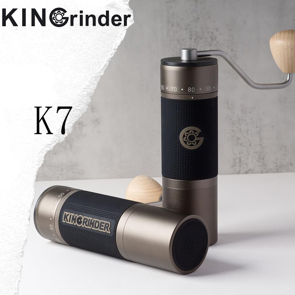 Burr Hand Grinder - Kingrinder K7 manuel kahve değirmeni taşınabilir