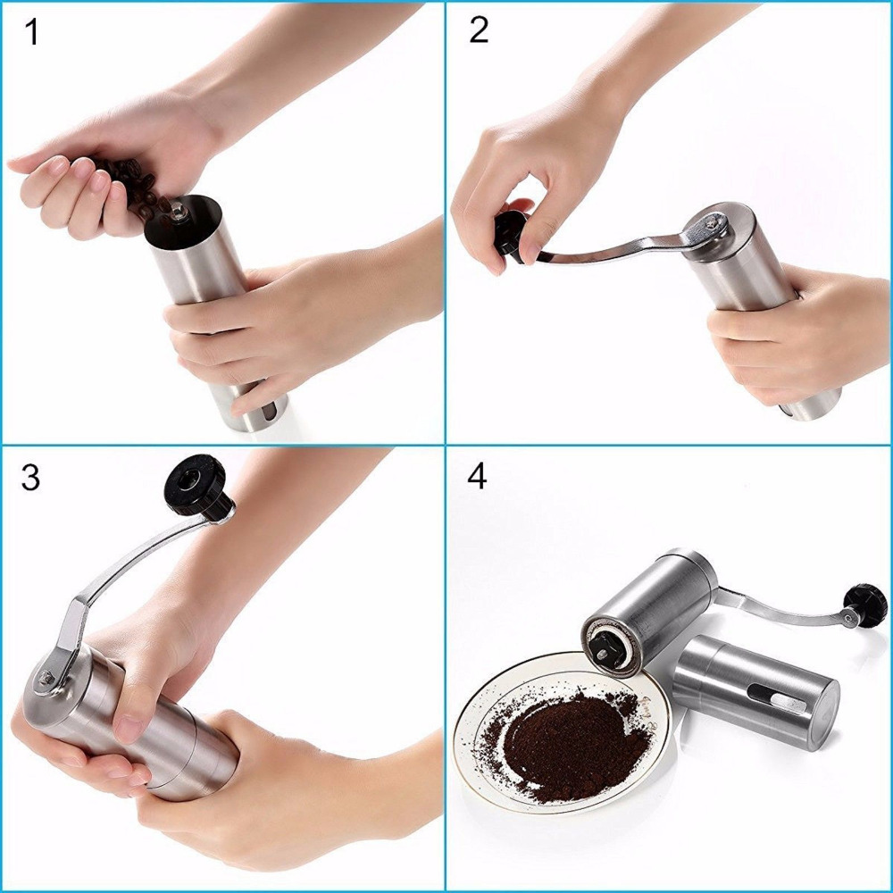 Mini Kahve Öğütücü Paslanmaz Ç - Burr Hand Grinder incelemesi ve fiyatı