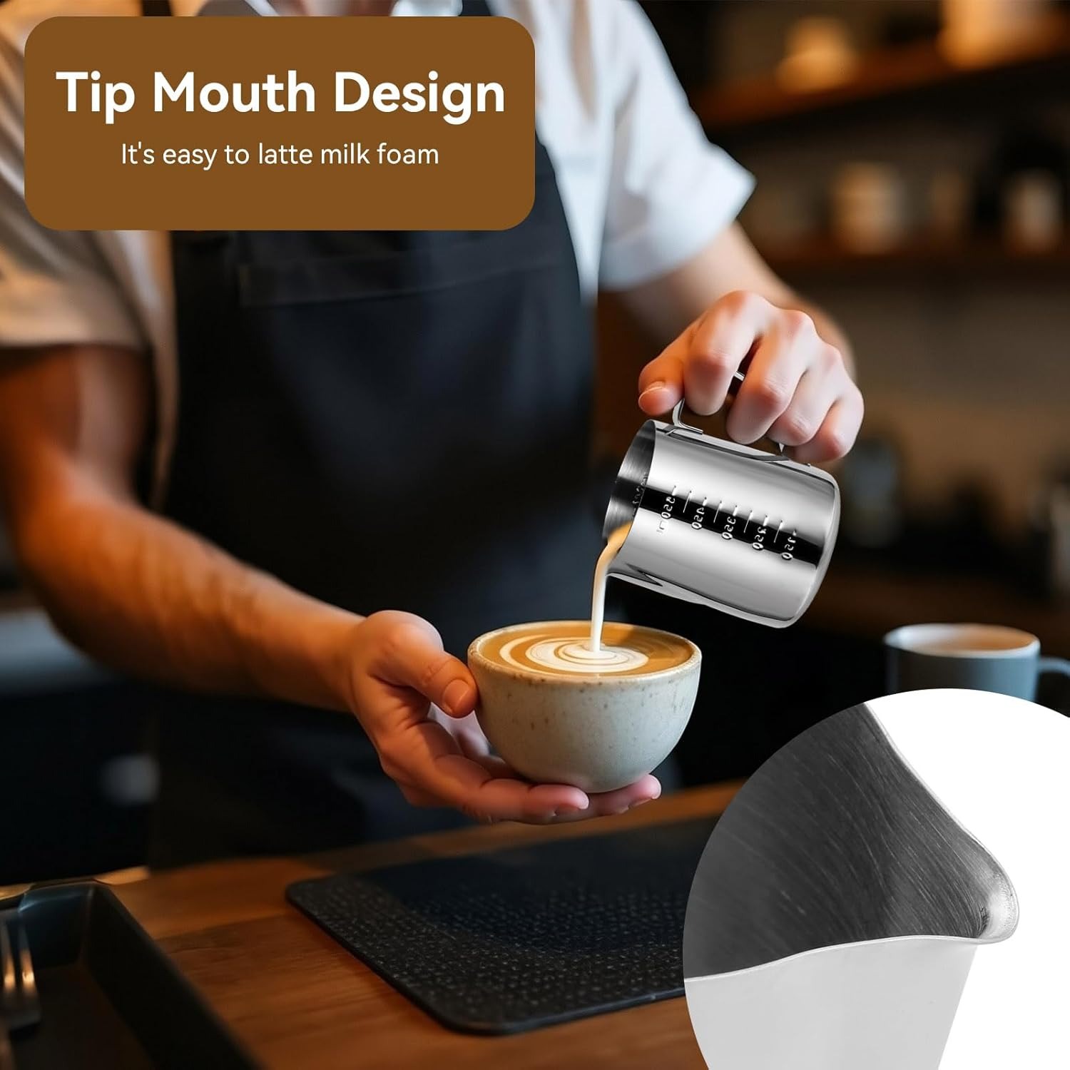 Süt Köpürtme Sürahisi Espresso - Barista Milk Jug incelemesi ve fiyatı