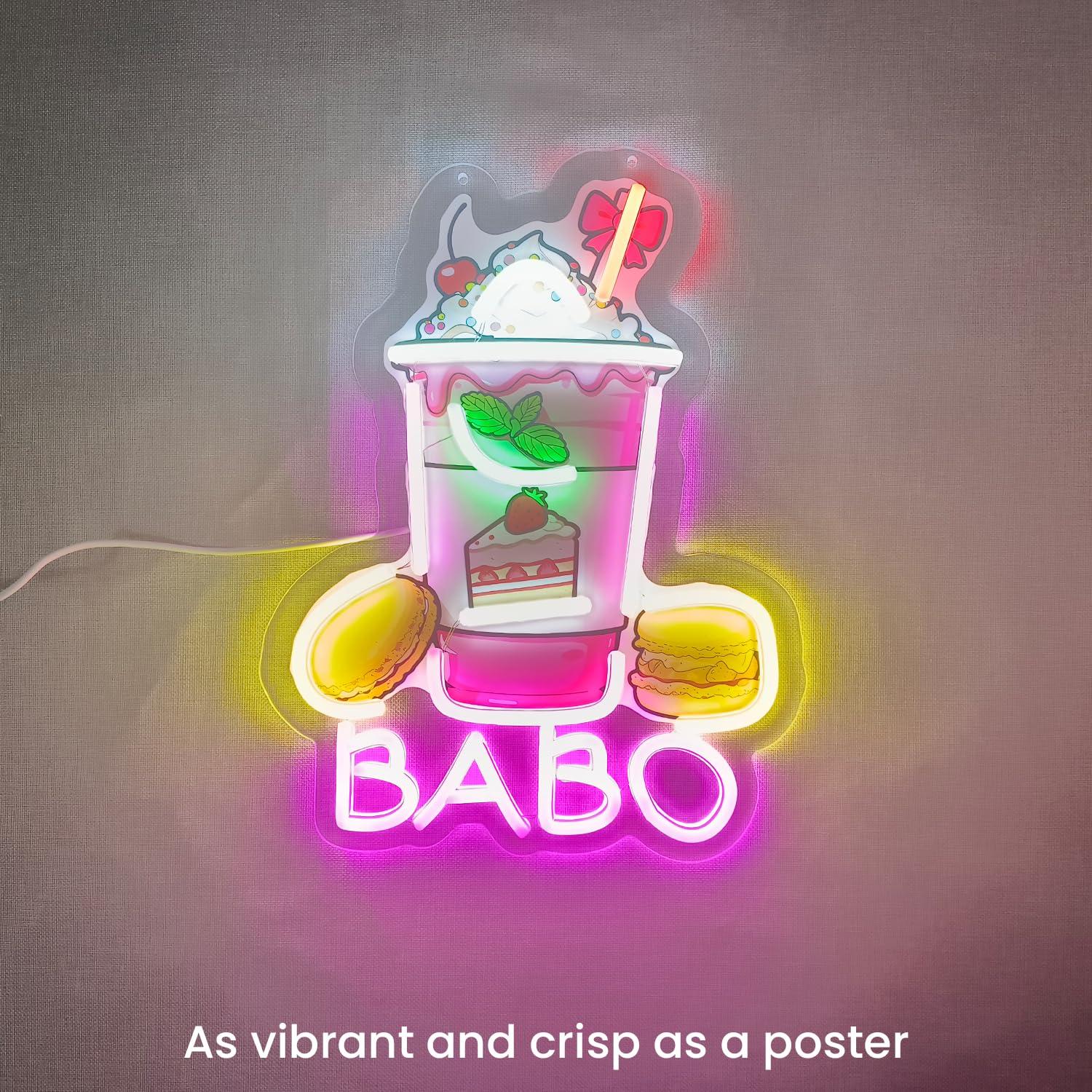 Boba Neon Tabelası, Işıklı Bub - Coffee Tea & Jane incelemesi ve fiyatı