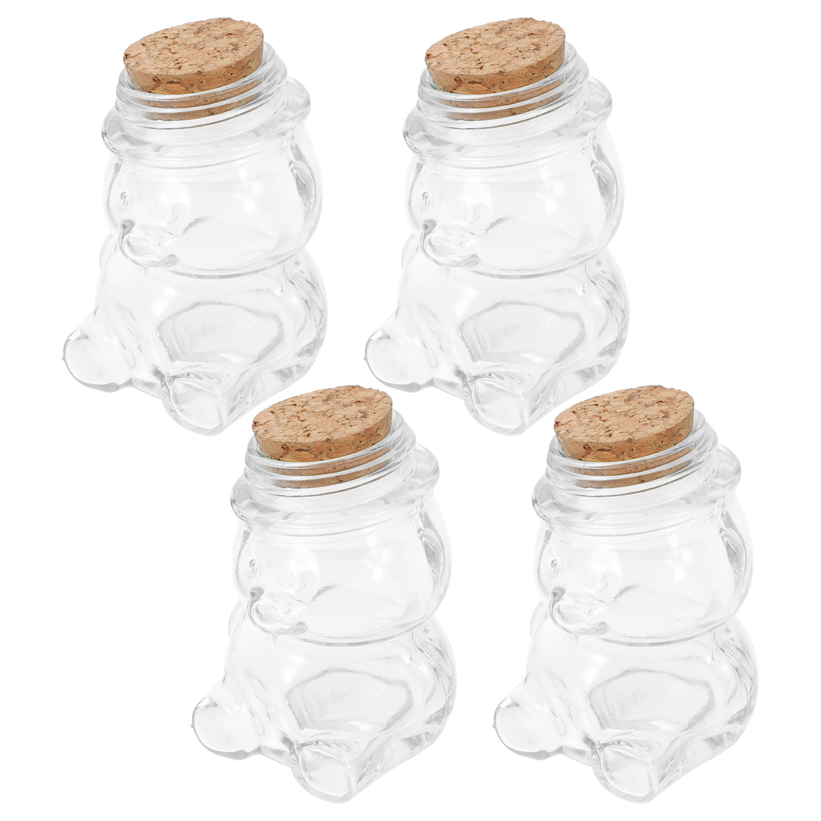4 Adet Şeffaf Cam Şekerlik Set - Coffee Tea And Sugar Set incelemesi ve fiyatı